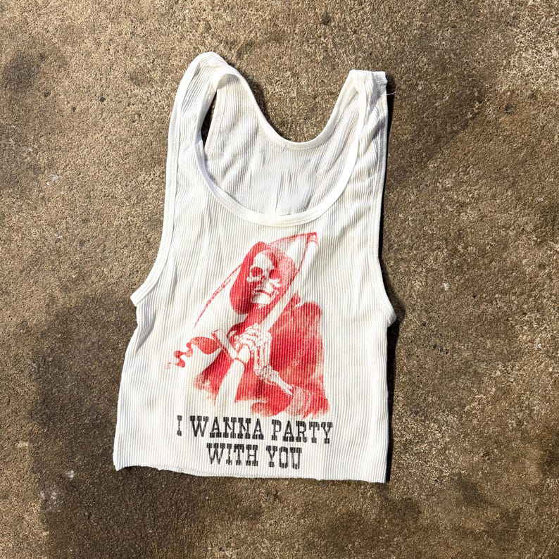 Canotta a Costine con Grafica  - Tank Top Ribbed recensione e prezzo