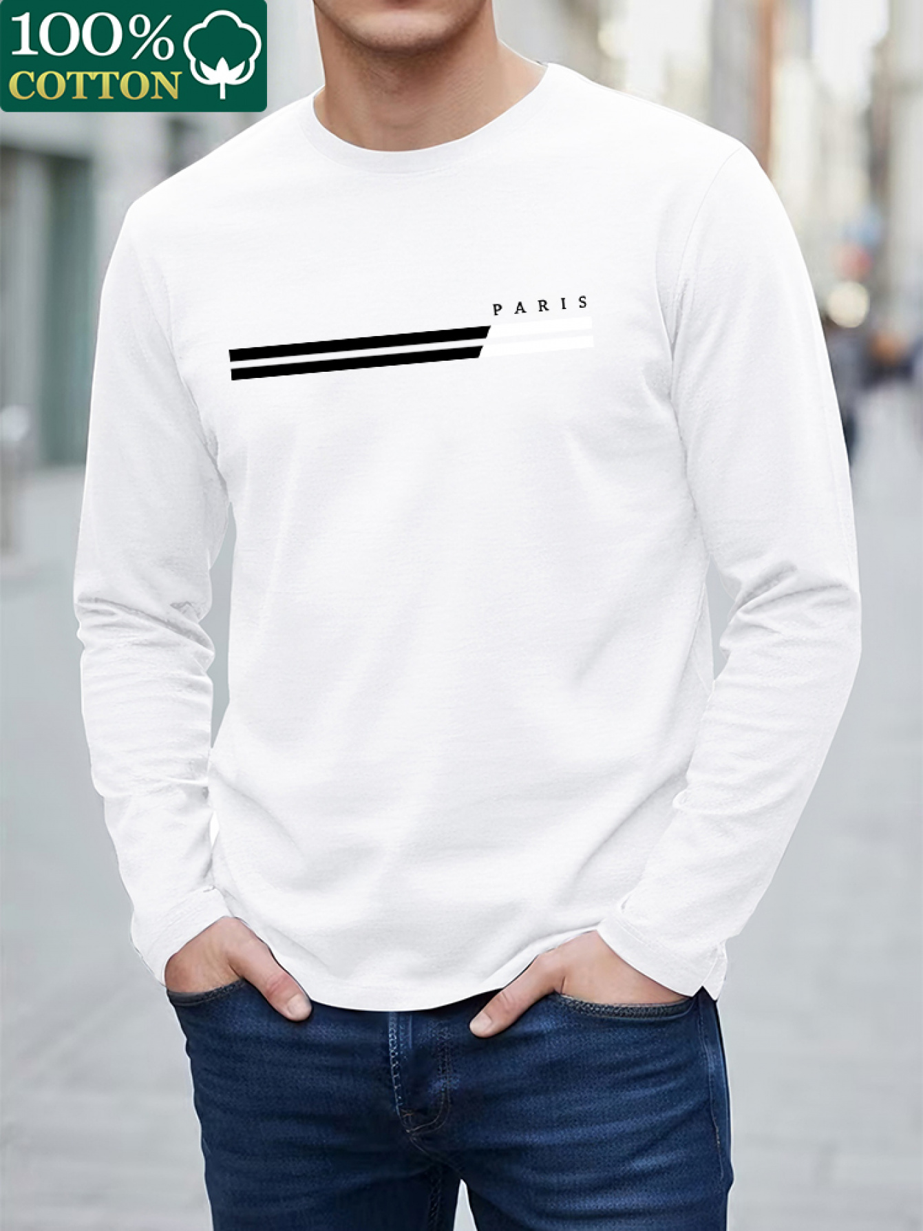100% COTONE, maglietta da uomo - Undershirt Crew Neck recensione e prezzo