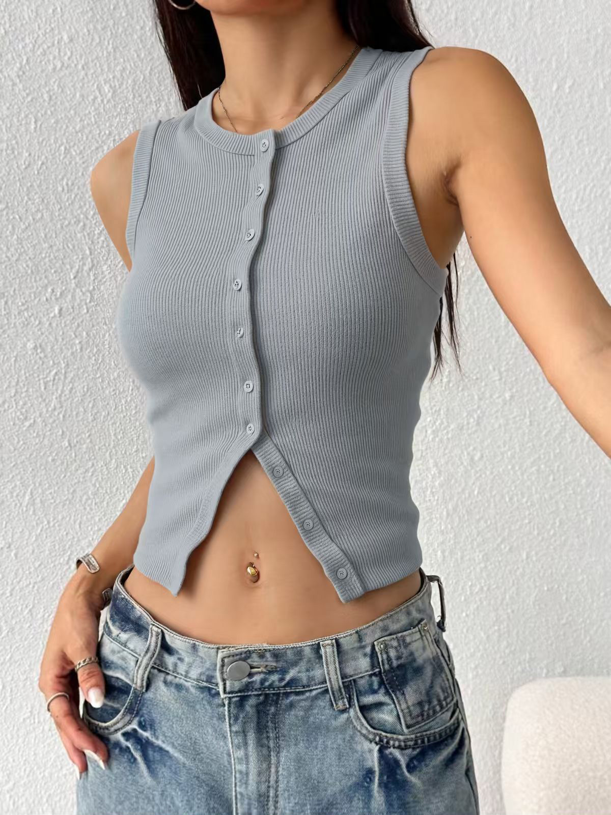 Canotta da donna in maglia a c - Tank Top Ribbed recensione e prezzo