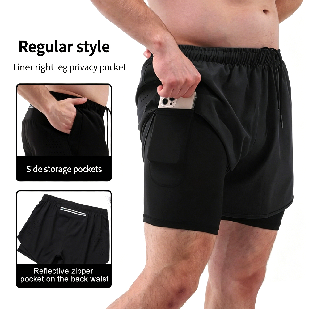 Pantaloncini da corsa 2 in 1 a - Compression Shorts Athletes recensione e prezzo